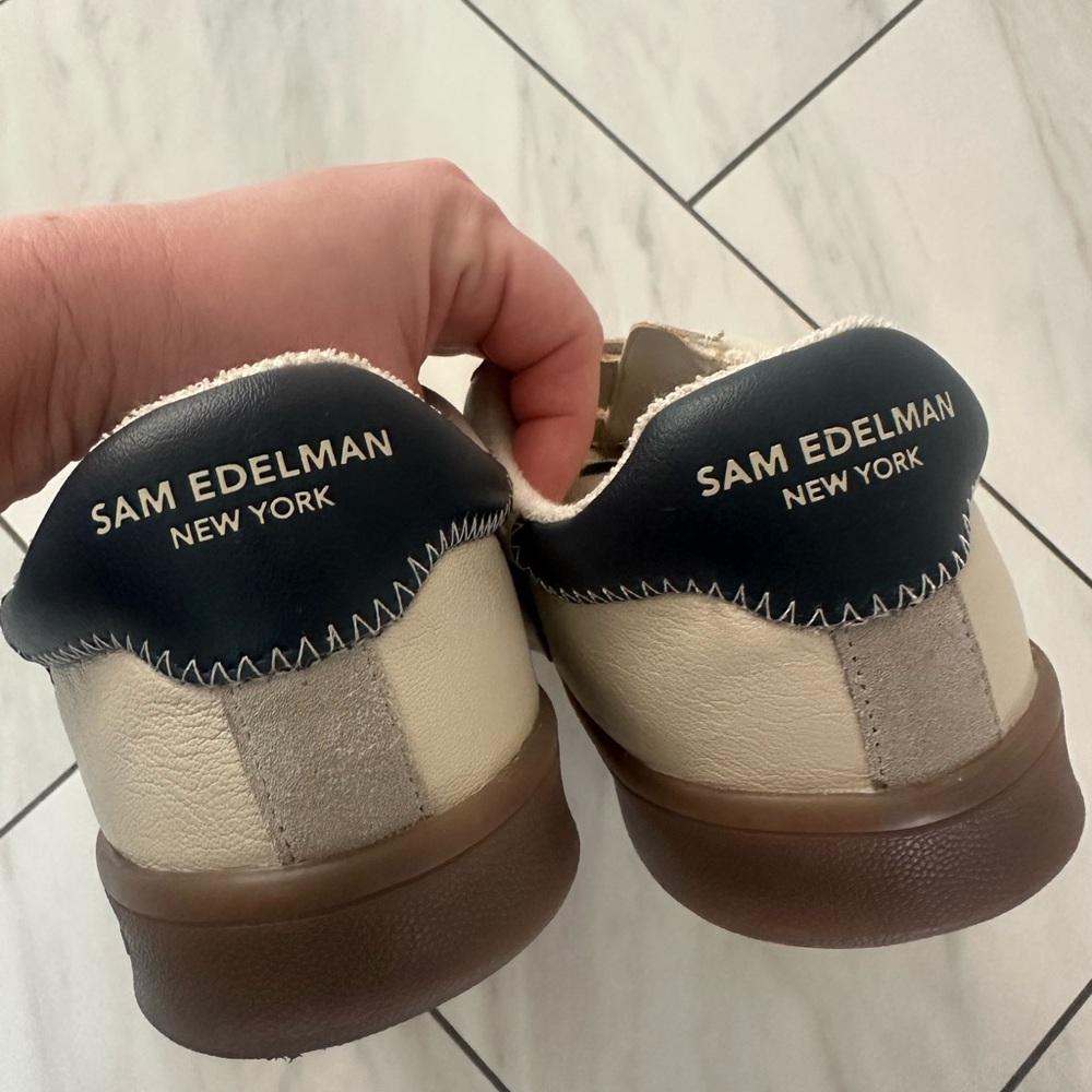 Sam Edelman Cream and Black Velcro Shoes - Picture 4 of 7